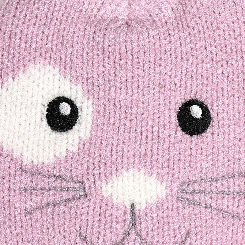 Infants Light Pink Cap with Scarf image number null